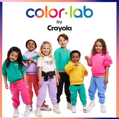 Kids modeling Crayola Colorlab clothing