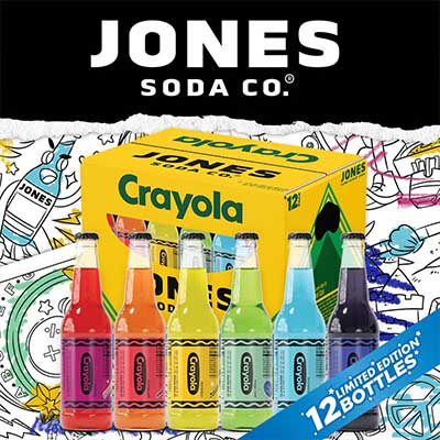 Jones soda in Crayola colors