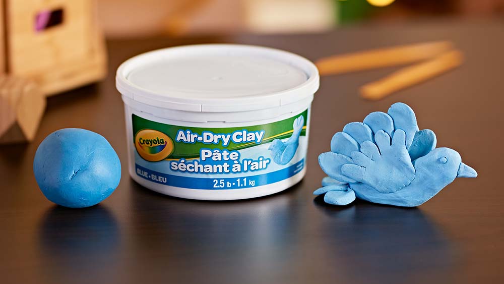 image of bird made from air dry clay