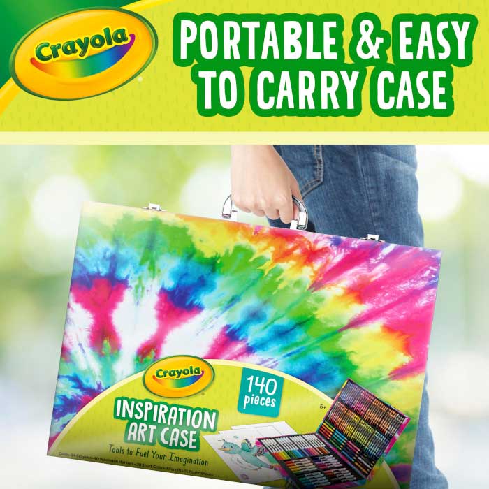 Inspiration art case, tie dye. Portable and easy to carry.