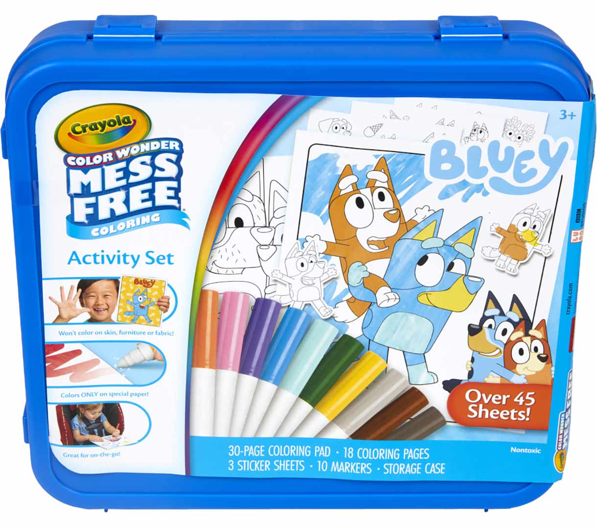Color Wonder Mess Free Activity Kit  Bluey front view.