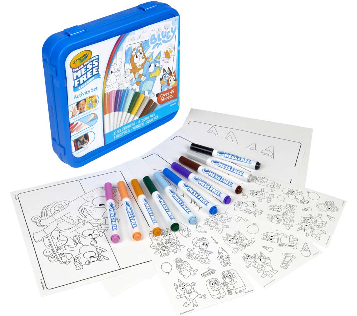 Color Wonder Mess Free Activity Kit  Bluey. Packaging and contents.