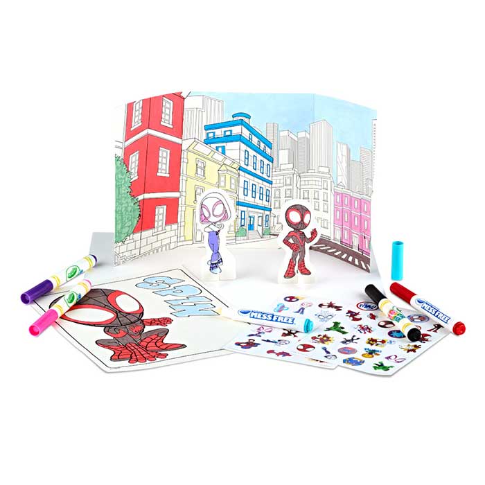 Color Wonder Mess Free Activity Kit, Spidey and His Amazing Friends. Contents.
