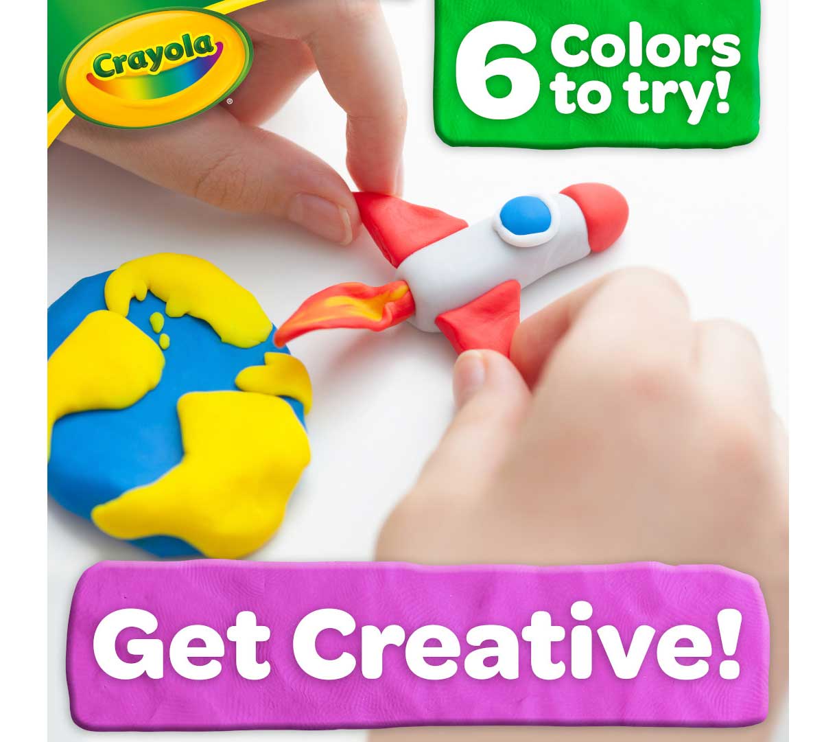 Crayola Dough  3lb resealable bucket 6 colors to try! Get creative!