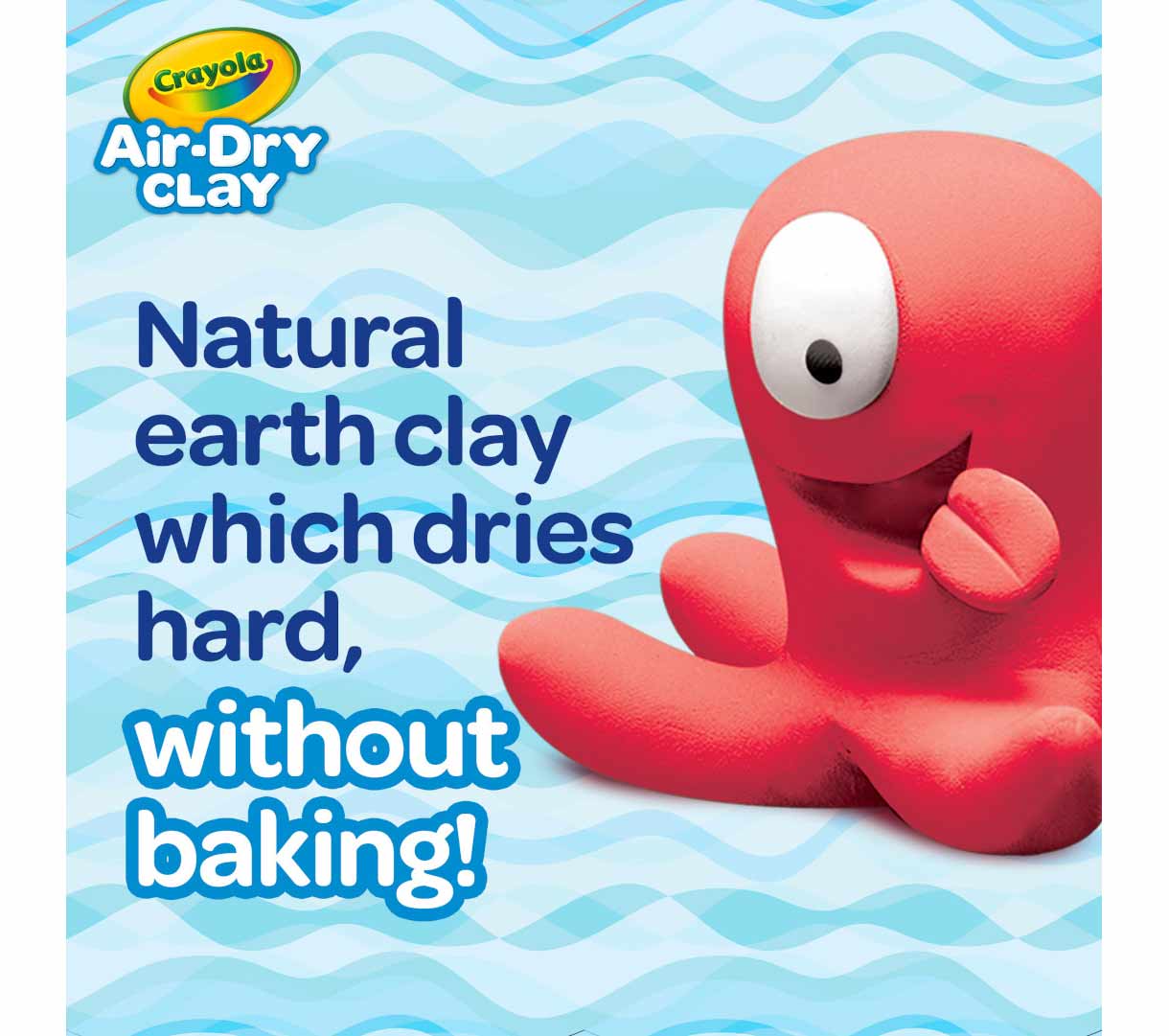 5lb Air Dry Clay Resealable Bucket - Terra Cotta. Natural earth clay which dries hard  without baking.