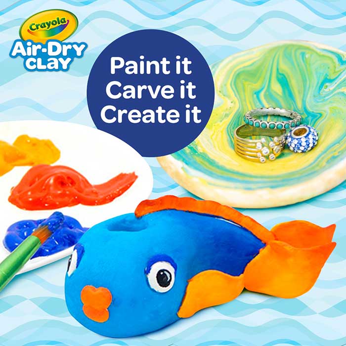 Air Dry Clay Tub 2.5lb Resealable Bucket Choose Your Color. Paint it carve it create it.