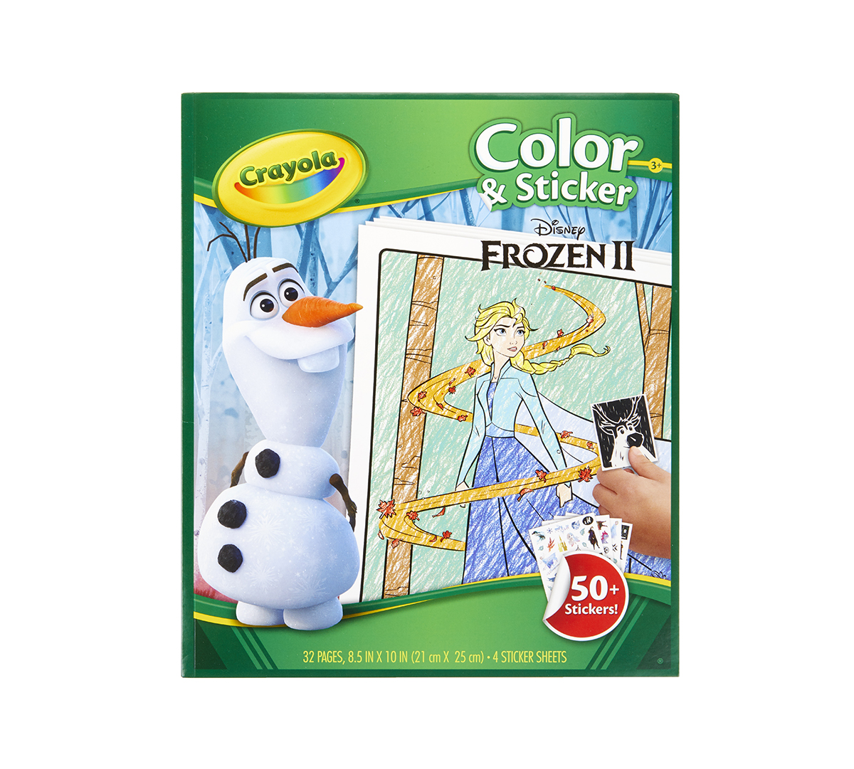 Frozen 2 Color and Sticker Book  Front View
