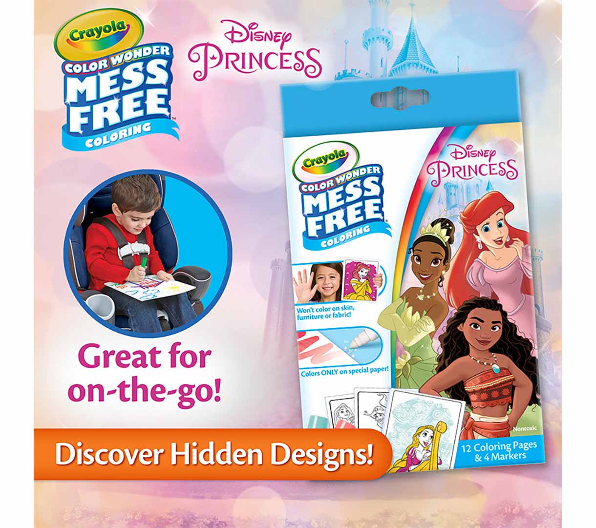 Color Wonder Mini Box Set  Disney Princess. Discover hidden designs.
