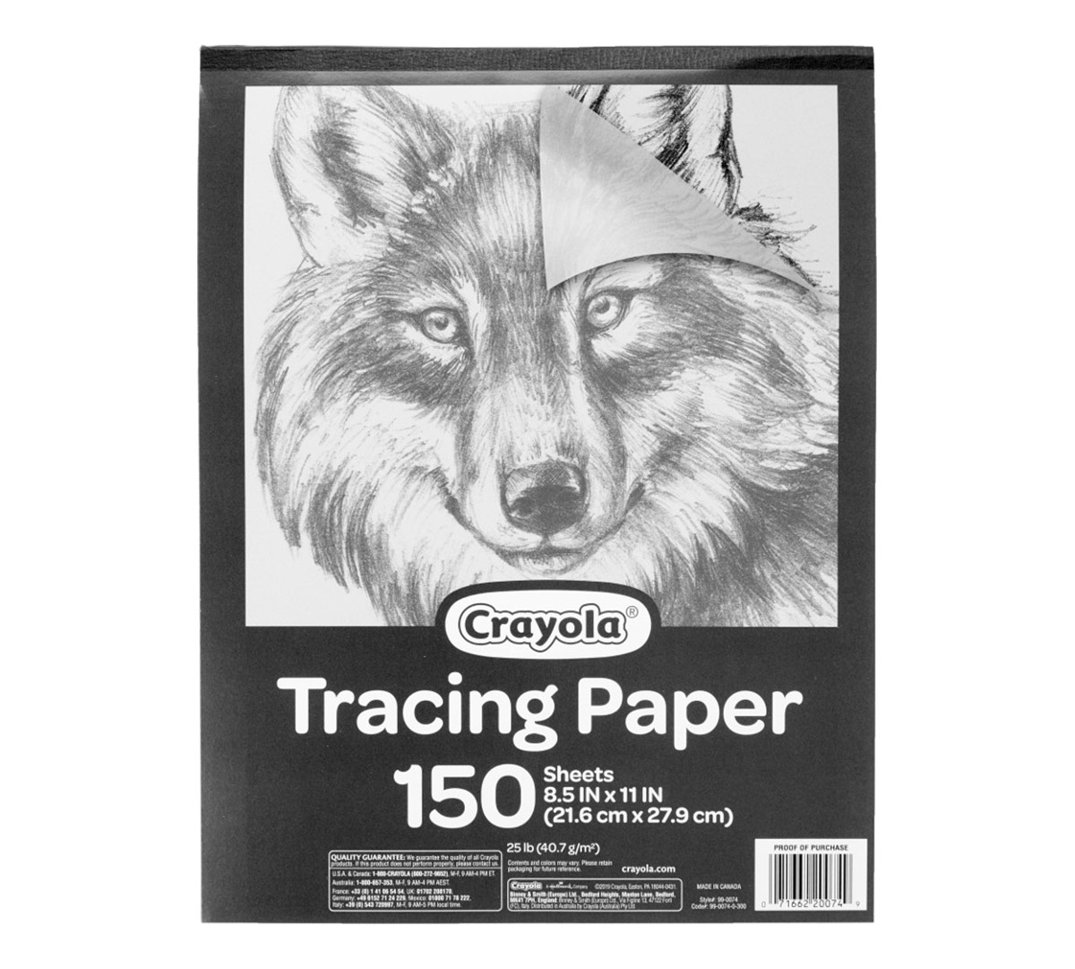 Tracing Paper Pad Front of Pad
