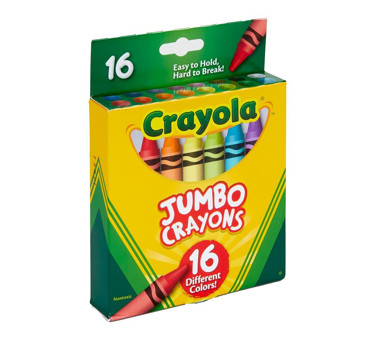 Crayola Jumbo Crayons 16 count left angle