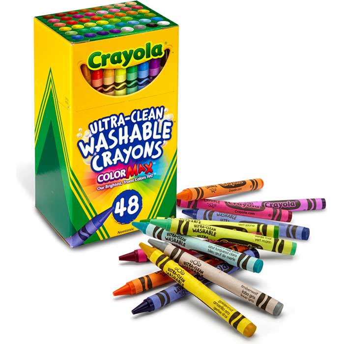 Ultra-Clean Crayons 48 Count. Packaging and contents.