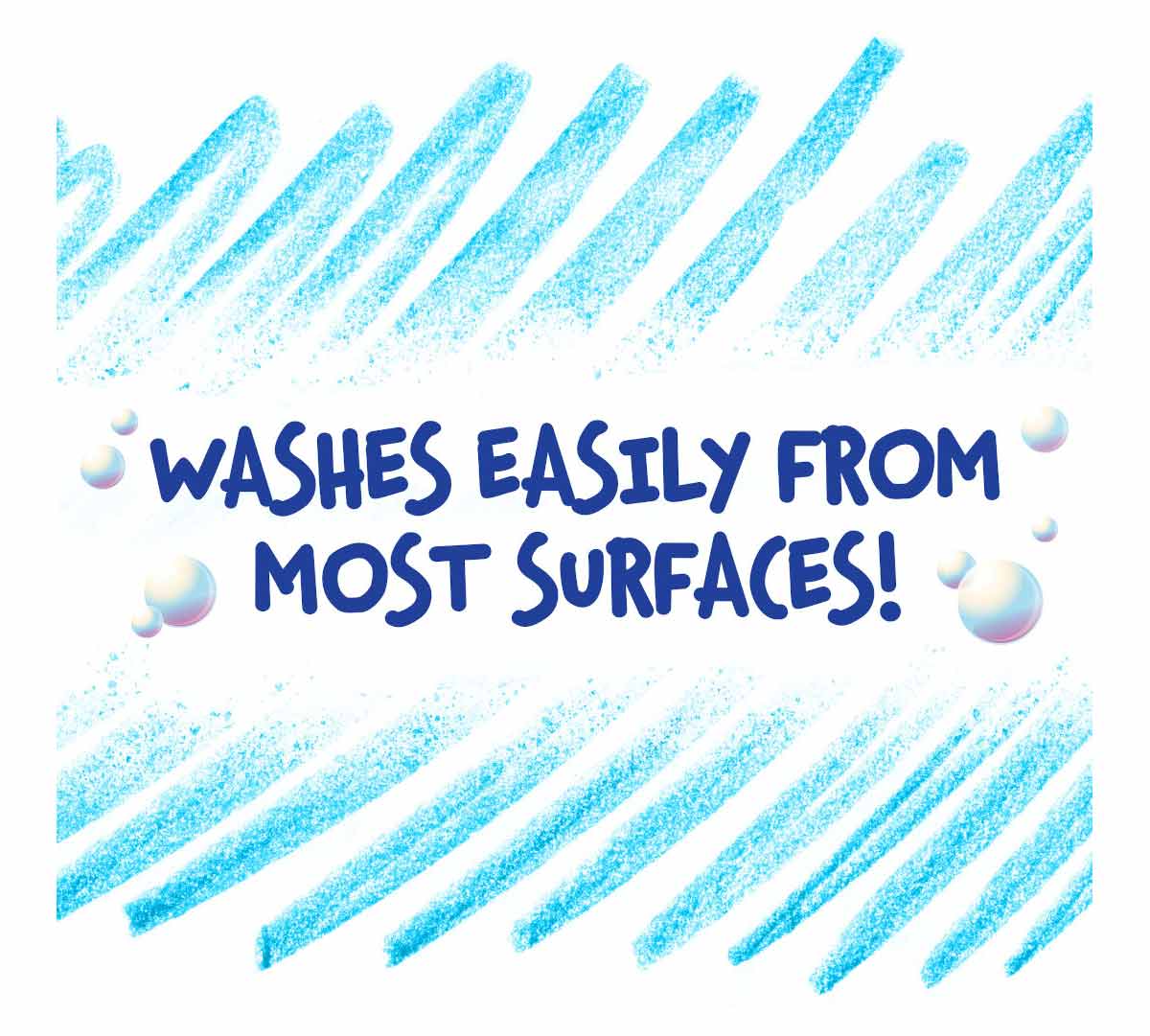 Ultra-Clean Washable Crayons  48 count. Washes easily from most surfaces!