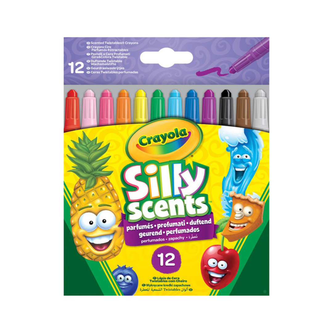 Silly Scents - 12 Pastelli a Cera Gira & ColoraFront view
