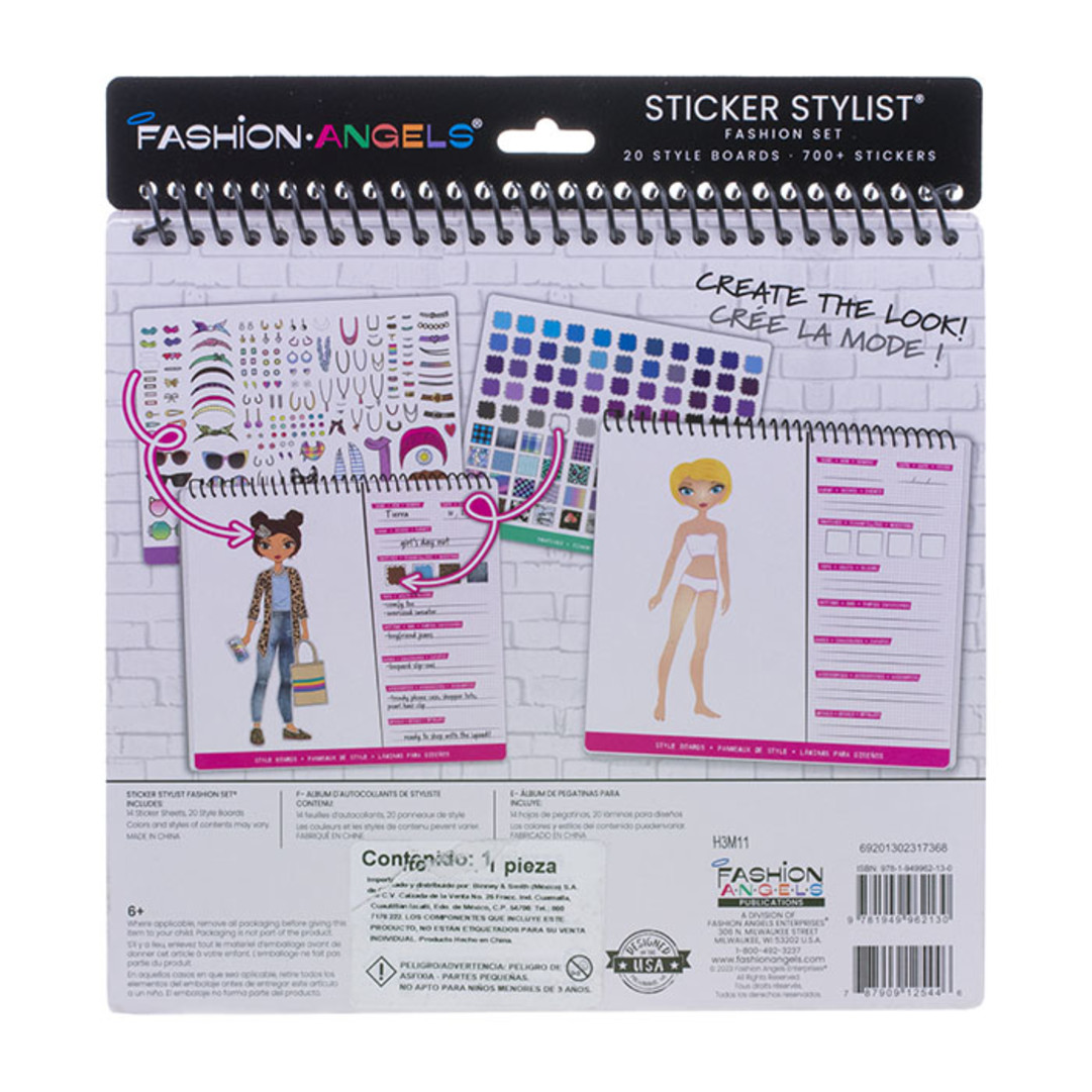 Fashion sticker Back view