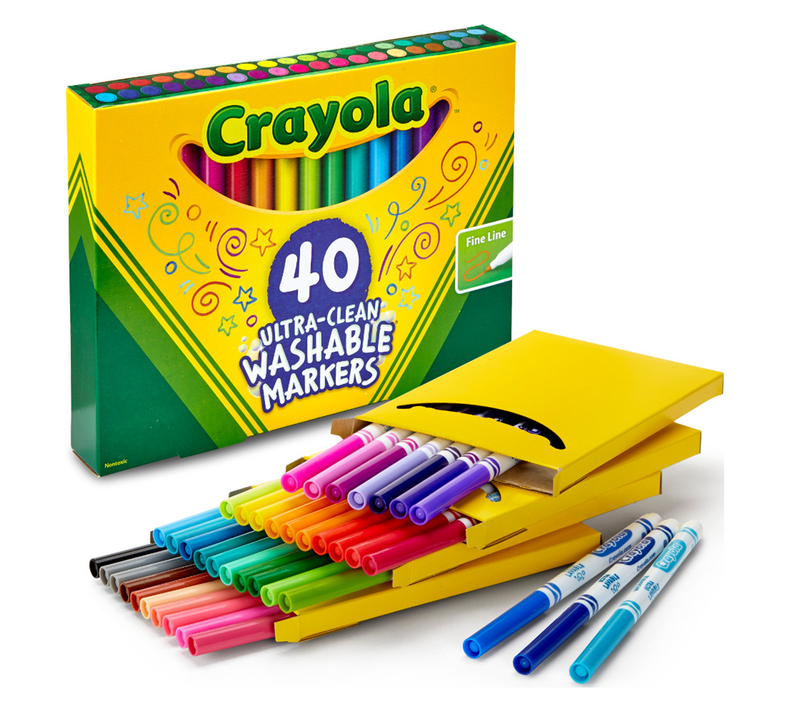 Ultra-clean markers, fine line, 40 count. packaging and contents.