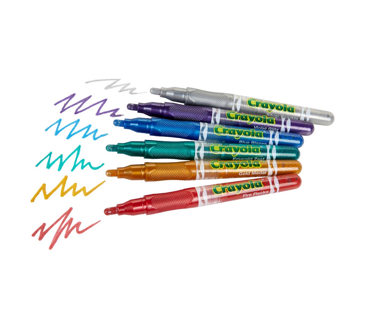 Crayola Project Glitter Markers  6 Count