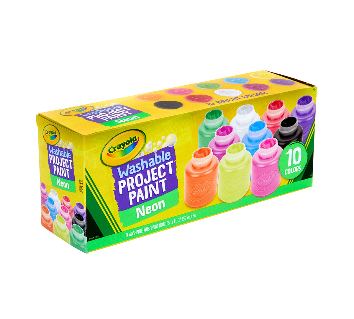 Washable Neon Paint  10 Count
