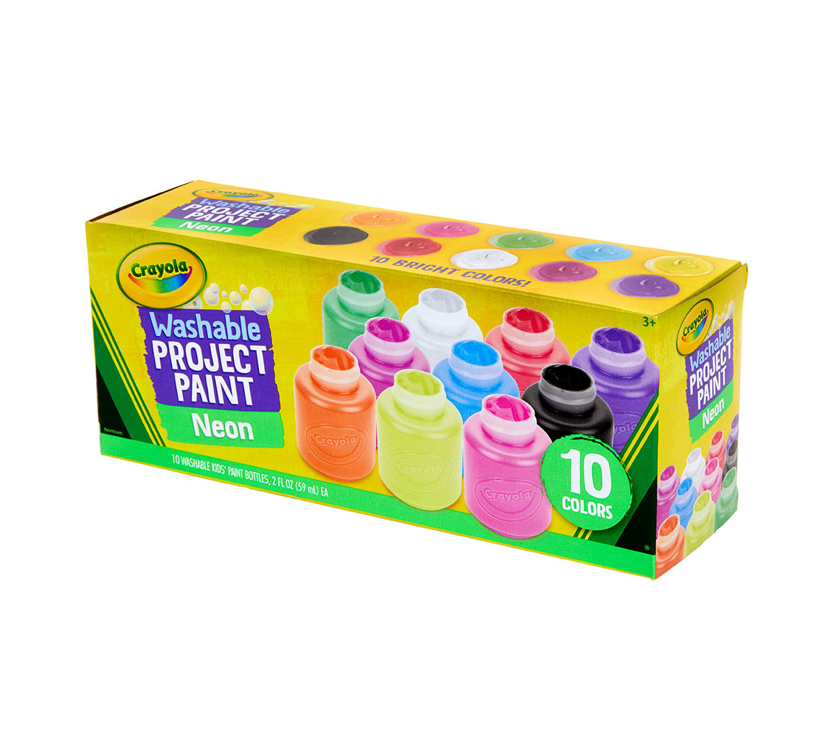 Washable Neon Paint  10 Count