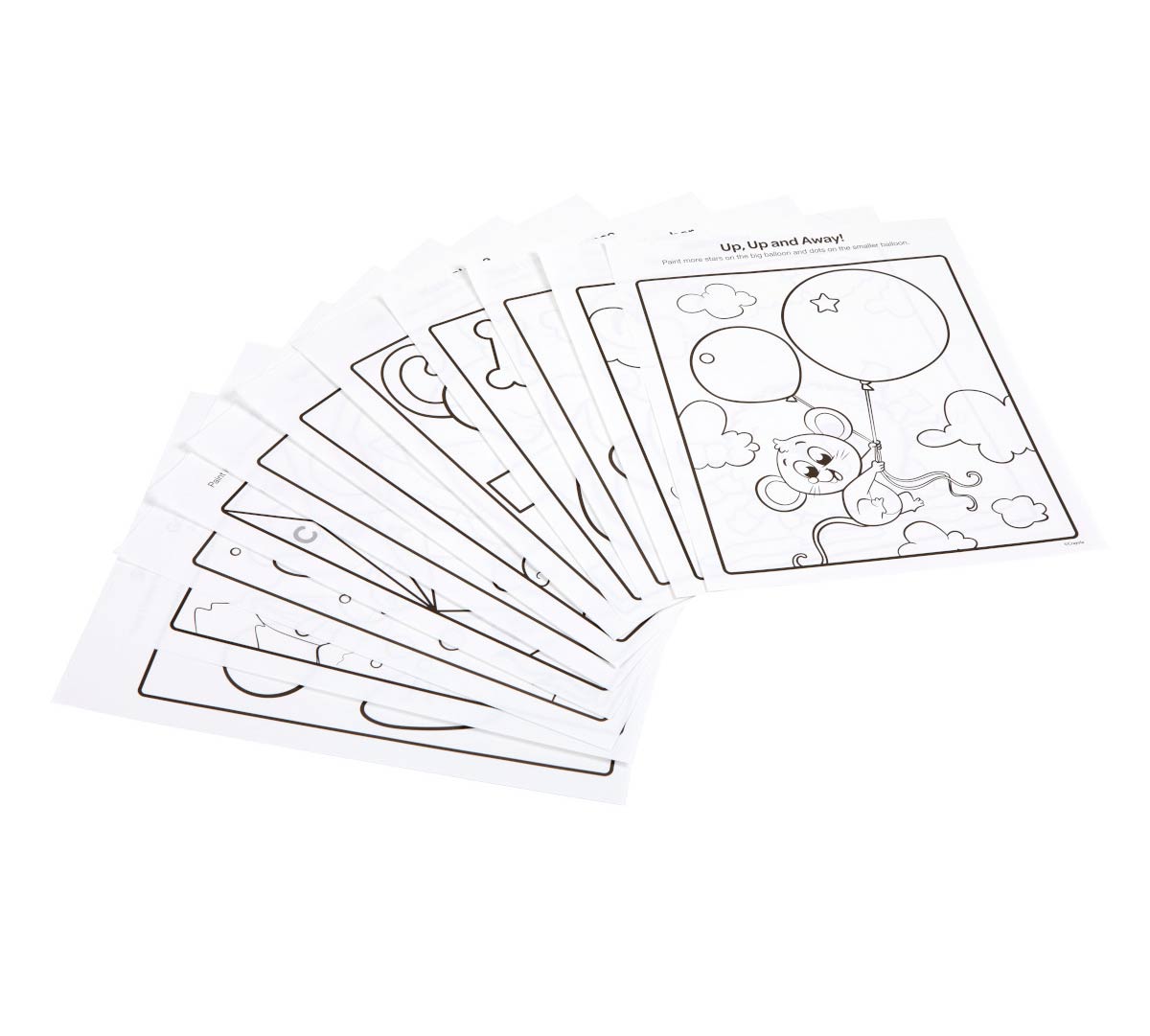 Washable Spill Proof Paint Kit Activity Pages