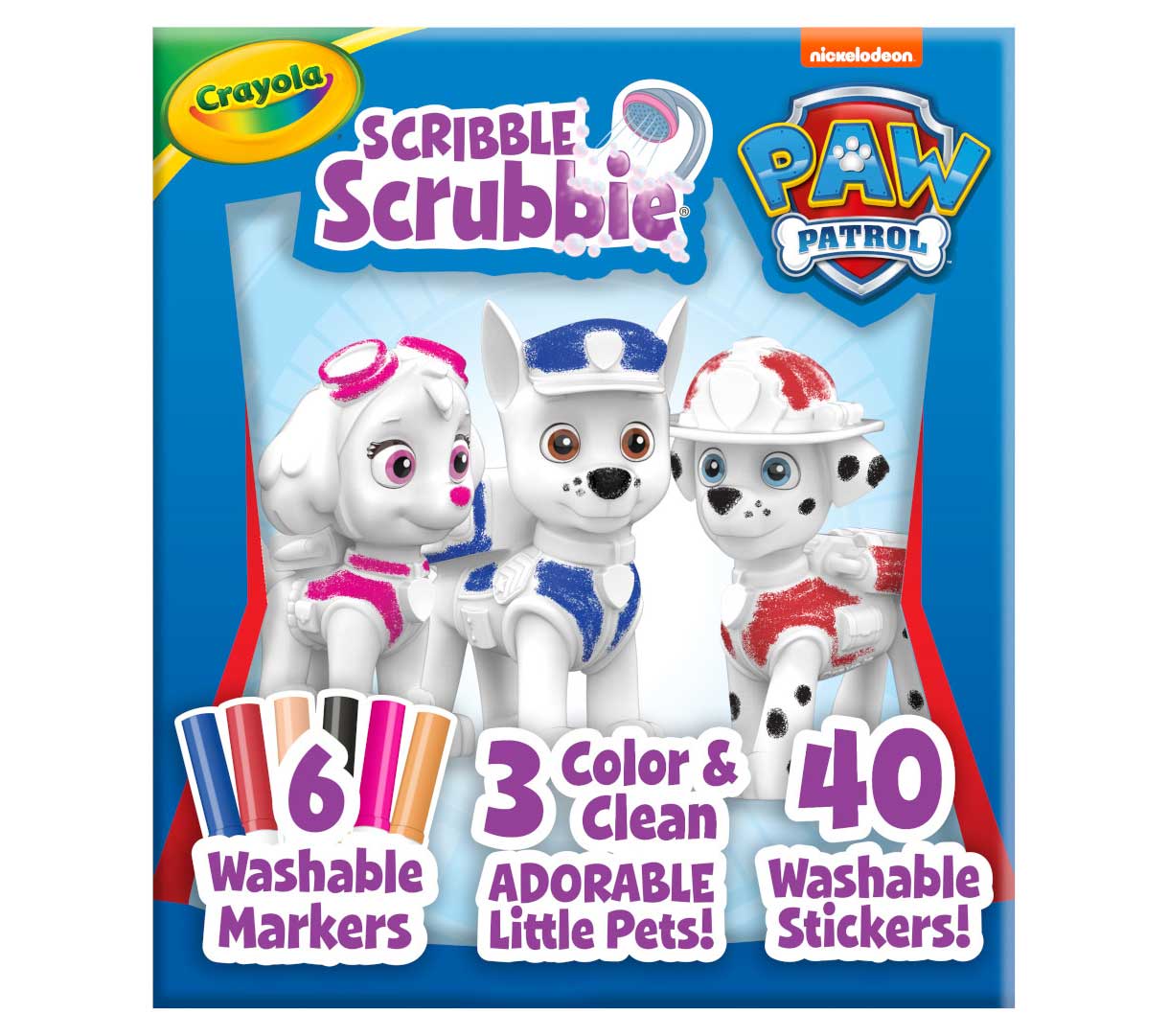 Scribble Scrubbie Paw Patrol Deluxe Set  3 count