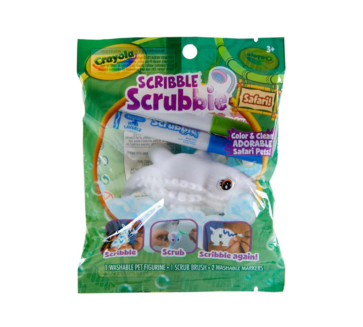 Scribble Scrubbie Pets bagged animal  1 count.