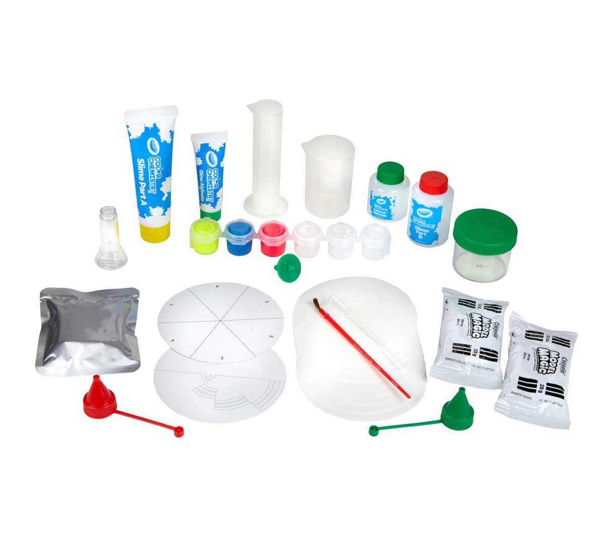 Crayola Glow Color Chemisty Set contents