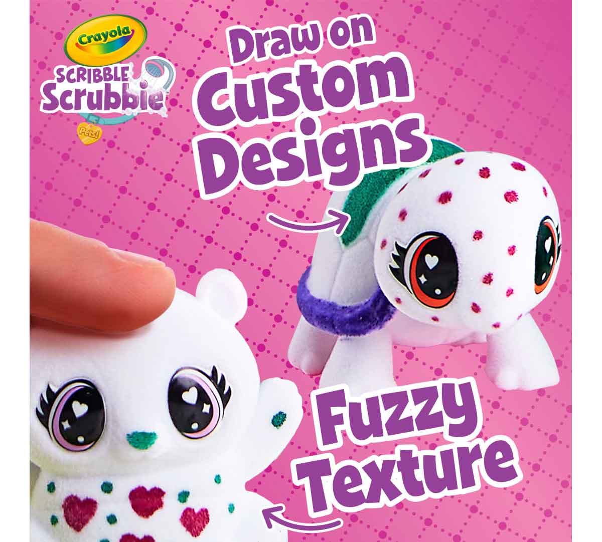 Scribble Scrubbie Mega Pack. Draw on custom designs. Fuzzy Texture.
