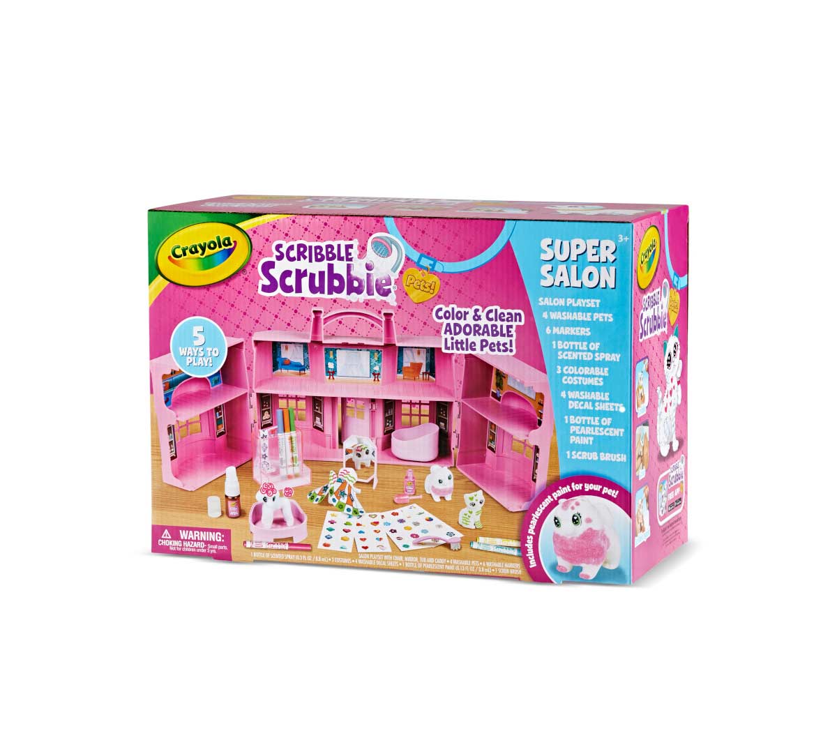 Scribble Scrubbie Super Salon Playset  right side view