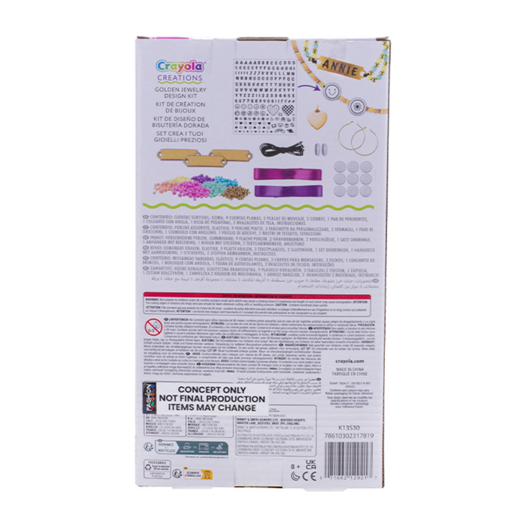 Creations Golden Jewerly D Back view