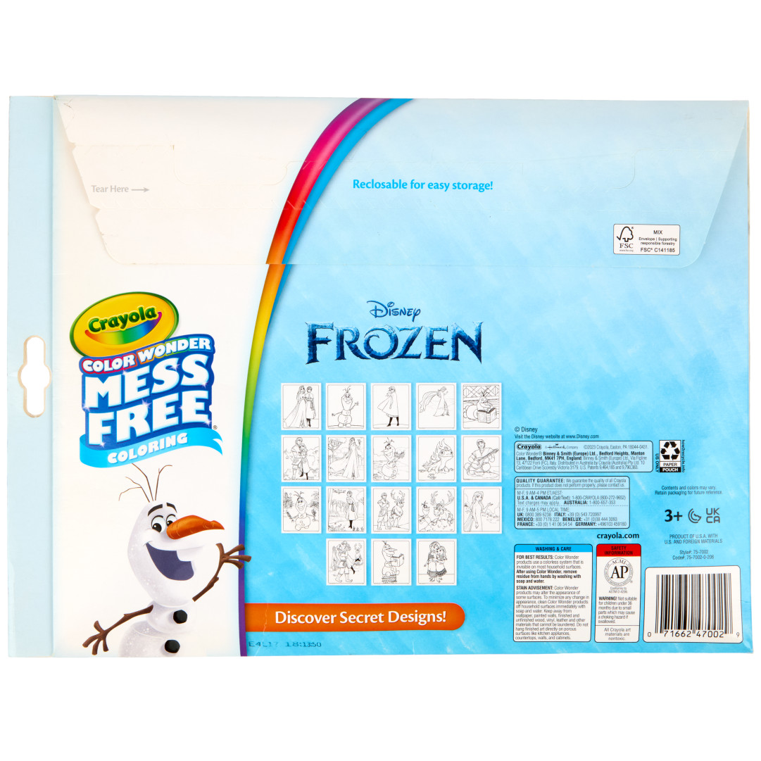 Crayola® Color Wonder™ Mess Free - Disney Frozen 2 Back view