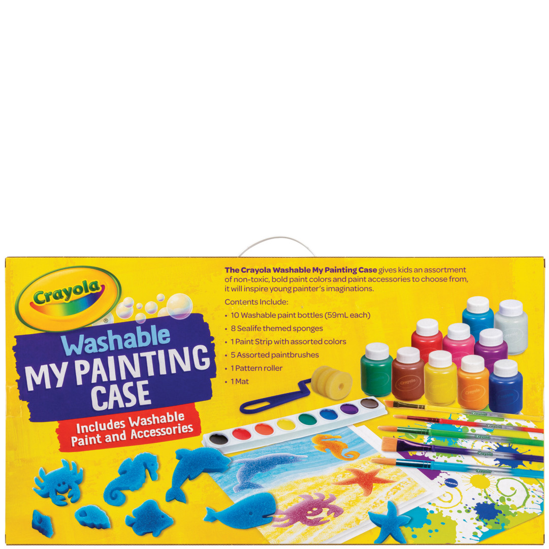 Crayola® Washable My Painting Case Back view.